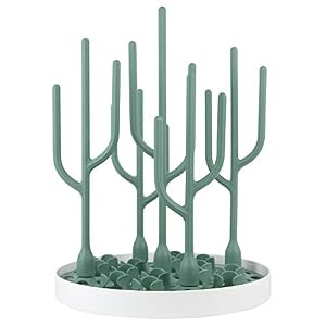 Boon Desert Babyflaschen-Abtropfgestell Grün