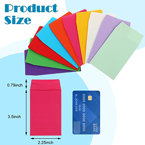 500 Pcs Small Coin Envelopes Seed Envelopes Small Envelopes For Cash Self Adhesive Mini Envelopes For Seeds Storage For Home Wedding Garden And Office (Colorful, 2.25 X 3.5 Inch) #TOP1
