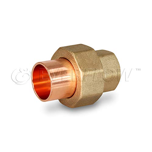 SUPPLYGIANT CCCU2112 2" Nominal Size Straight Union with Sweat Sockets for Use with 2-5/8" OD Copper Pipe by Everflow - Image 2