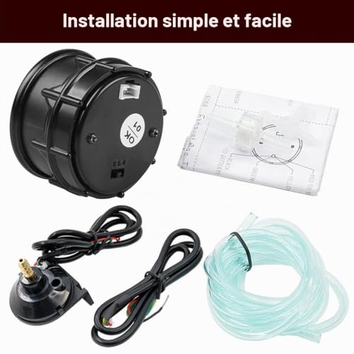 ETOPARS Universelle Voiture Turbo Suralimentation Jauge 2 Pouces 52mm Turbo Boost Jauge Numérique Bar Turbo Pression Manometre Bleu Lumière Indicateur Turbo Instruments – vue 6
