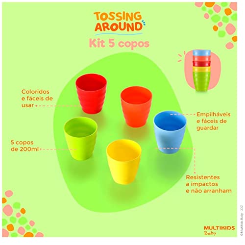 Kit 5 Copos Tossing Around - BB1074 BB1074