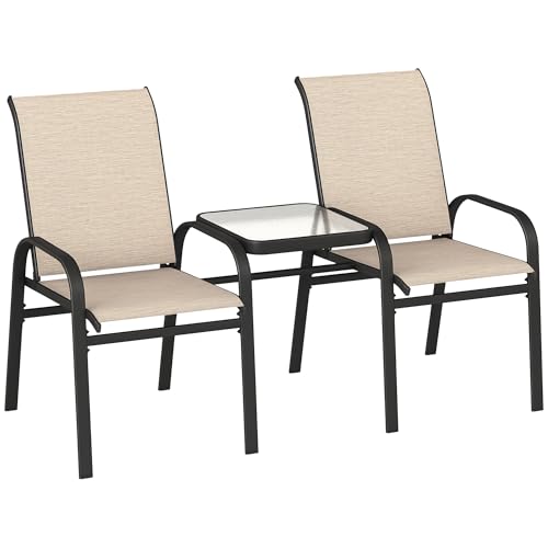 STRUTTURA SOLIDA: Realizzato con una solida struttura in acciaio, questo set da giardino è sinonimo di durabilità e affidabilità, grazie anche a una verniciatura a polvere che assicura una maggiore resistenza agli agenti atmosferici