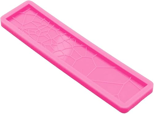 Miniatura 5 de Moldes de silicona rectangulares brillantes para marcapáginas, molde de resina epoxi para marcapáginas de bricolaje, llavero, dijes, fabricación de