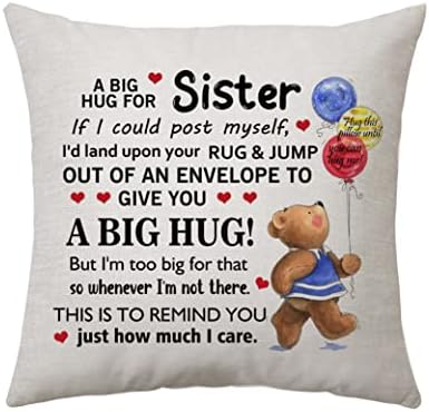 Girlfriend Cushion Cover Gifts Valentines Pillow Covers for Girlfriend Women Long Distance Relastionship Gift for Lover Birthday Christmas (Girlfriend)