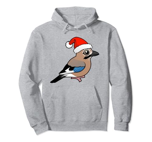 Birdorable Eurasian Jay Santa Claus Cute Cartoon Christmas Pullover Hoodie