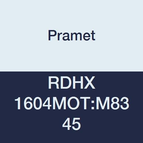 RDHX 1604MOT:M8345 Multi-Material (P10,K10,H15) Carbide Milling Insert, Flat Top, Round, PVD, Black (Pack of 10)