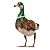 TERESA'S COLLECTIONS Garden Decor for Outside, Metal Mallard Duck Decorations for Outdoor Decor, 16 inch Duck Decoys Animal Outdoor Statues for Yard Patio Lawn Pool Porch Backyard