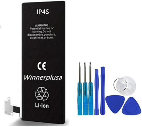 Winnerplusa Replacement Battery Compatible For Iphone 4S cover
