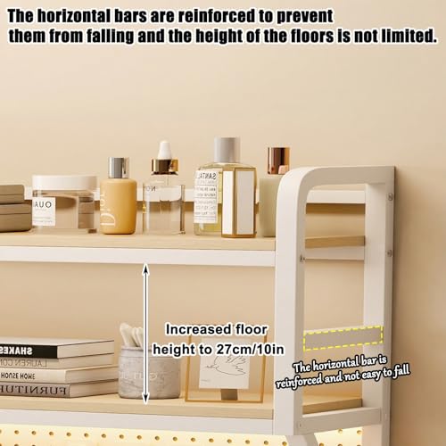 Étagère de bureau bois blanc 50 cm solution gain de place petits espaces