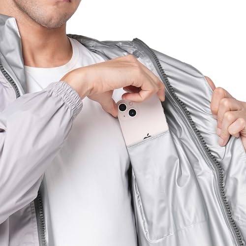 Image of Citizen Hooded Raincoat for Men Women Waterproof for Bike Riders Hd Butter Fabric Lightweight Stylish Sealed Hood, Large Pockets, Heavy-Duty Zippers Rainwear with Carry Pouch-CR016