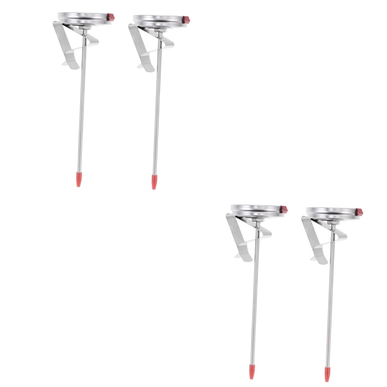 Zerodeko 4piezas De Cocina De Acero Inoxidable Medición De Temperatura De y De De Sonda De Alta Precisión Para Uso Cocina y Asados