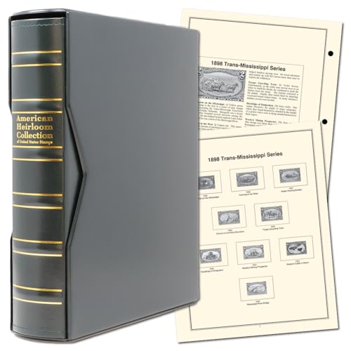 Generic Mystic's Hingeless American Heirloom Stamp Album with Slipcase, Volume I: 1847-1934