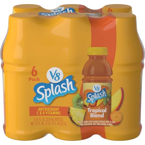 Image of V8 Splash Tropical Blend Flavored Beverage, 12 fl oz Bottle (6 Pack)