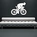 Produktbild EmmiJules Wandtattoo Fahrradfahrer Mountainbike (60cm x 50cm) - Made in Germany - in verschiedenen Größen und Farben - Kinderzimmer Junge Sport Fahrradfahrer Wandsticker Wandaufkleber
