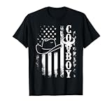 Western Country Men Teen Boy Kid Rodeo Southern Retro Cowboy T-Shirt