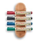Legamaster WOODEN 17-częściowy zestaw startowy do tablic suchościeralnych – zrównoważone drewno bukowe, certyfikat FSC®, markery EcoLine