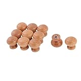 Ruilogod Wood Household Round Furniture Door Closet Pull Handle Grip Knob 26 x 25mm 11pcs (id: 36c 73e 163 d8c 739