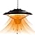TRUSTECH Hanging Patio Heater, 1500W Infrared Ceiling Heater for Outdoor & Indoor Use, 3s Fast Heating, IP34 Waterproof, Silent Operation, Adjustable Chain, Ideal for Home Balcony Garage