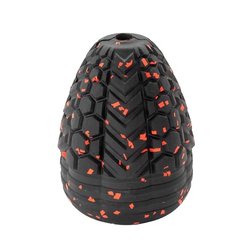 Chew King Supreme Durable Rubber Dog Toy for Aggressive Chewers, Treat-Dispensing Heavy-Duty Chew Toy with Safety Air Vent, Interactive Dog Toy for Training & Enrichment, Large 4.1" x 3.1" by Chew King - Used condition - US$7.41