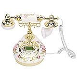 Dieses digitale Vintage-Telefon ist eine Kombination aus Art Deco und moderner Technologie. Das Design ist exquisit, sehr geeignet für Heimtextilien, das Material ist hochwertige chinesische Keramik mit Drucktechnologie. Sieht nicht rustikal oder altbacken aus und ist eine Aufbewahrung wert.
