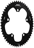 sram tt 990 Black SRAM Chainring TT 53T 5 Bolt 130 mm BCD Aluminium (Non-Hidden Bolt) (53-39) 4 mm Black, 11.6215.198.020 by Sram Road