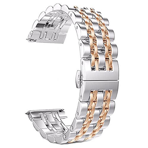 Bracelet acier inoxydable 22mm 20mm montre homme femme boucle papillon