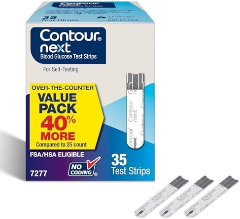 Ascensia CONTOUR NEXT Blood Glucose Diabetes Test Strips, 35 Coun...