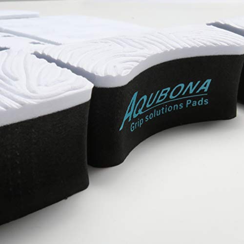 5 Piece Eva Surfboard Deck Traction Pads With Kicker For Stomp Skimboards, Surf Boards, Funboard, Fish Board /Aqua Blue Gray Black #TOP4