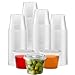 TashiBox 5.5 oz 200 Sets Disposable Plastic Jello Shot Cups with Lids, Souffle Portion Cups (5.5 oz 200 Sets)