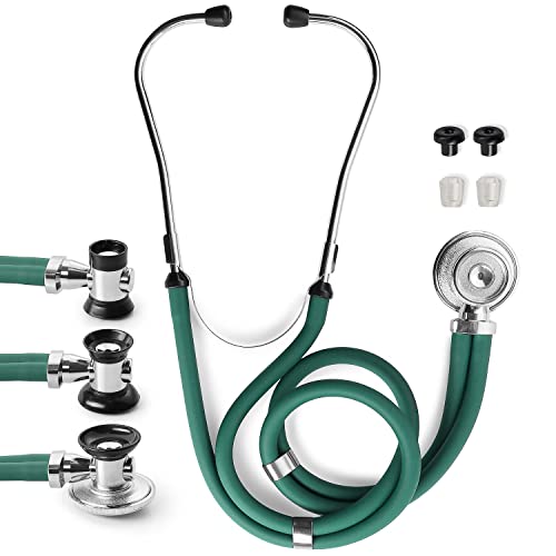 PrimaCare DS-9295-HG 30" Sprague Rappaport Style Stethoscope for Doctor, Nurse and Medical Student, Hunter Green by Primacare - Used condition - US$11.93