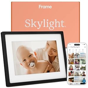 Skylight Frame – WiFi Digital Picture Frame Customer Support, Touch Screen Digital Photo Frame with Easy Setup, Photo Gifts for Parents and Grandparents – 10 Inch Black