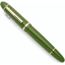 JINHAO X159 Fountain Pen F Nib 0.5mm, Avocado Green with Gold Clip