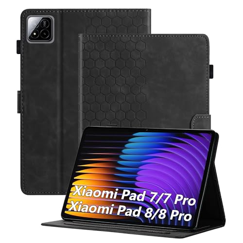 Coque Xiaomi Pad 7 Pro 11,2 pouces étui mince modèle 2025 avec support rigide cuir PU