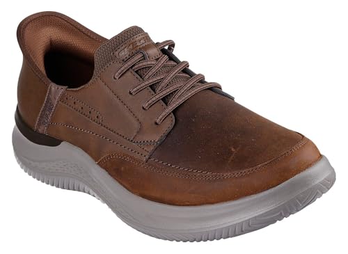 Basket Skechers Homme Hasting Rory en toile marron confortable et décontractée