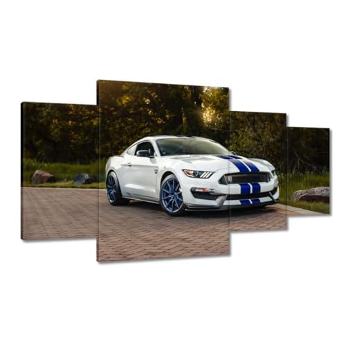 Peinture imprimée sur toile grand format tableau voiture de sport 160 x 90 cm déco murale