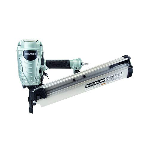 Hitachi Nr90Aes1 Framing Nailer, 2-Inch To 3-1/2-Inch Plastic Collated Full Head Nails, 21 Degree Pneumatic, Selective Actuation Switch, 5-Year Warranty (Discontinued By The Manufacturer) #TOP1