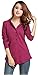 V28® Ladies Women Casual Hoodie Button Tunic Casual Top Long Blouse T shirt