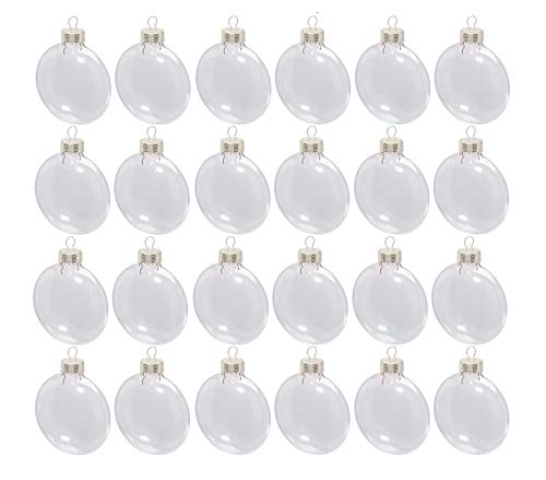 Darice Buy Bulk DIY Crafts Clear Glass Disc Ornaments 3 1/8 Inches X 6 Pieces Per Box X 24 Boxes