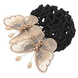 minkissy Tocado De Redecilla Para Moño Redecilla Para Mujer y Niña Accesorio Pelo Para Gimnasia Ritmica