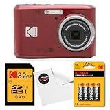 kodak pixpro fz201 digital camera reviews Kodak PIXPRO FZ45 Appareil photo numérique avec carte mémoire SDHC classe 10 32 Go, piles Kodak AA Xtralife (lot de 4) et chiffon pour objectif Clikoze Rouge