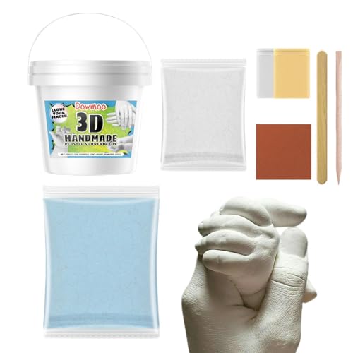 Nevalerra Set de manual para parejas - Set completo para 3D, alginato y de modelado de alta calidad, reproducción detallada | Regalo romántico para aniversario de bodas y dí