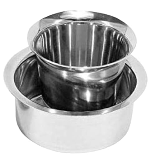 Image of Premium Stainless Steel South Indian Filter Coffee Maker with Dabra Set | Traditional Drip Decoction Coffee Filter | Durable, Rust-Proof | Ideal for Authentic Filter Coffee Lovers