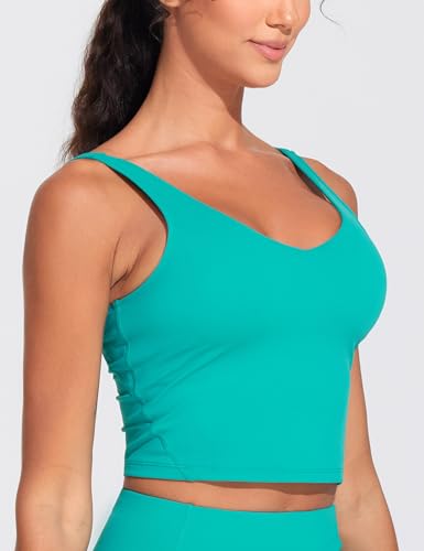 Image of THE GYM PEOPLE Womens' Sports Bra Longline Wirefree Padded with Medium Support