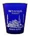 Istanbul Turkey Hagia Sofia Cobalt Blue Frosted Shot Glass