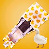 Entenwindel für Haustierenten, Waschbare Wiederverwendbare Verstellbare Hose mit Schnalle, Indoor Windel für Kleine Enten(Blue Dot,M-Slide Adjustable (0.65-1.75 lbs))
