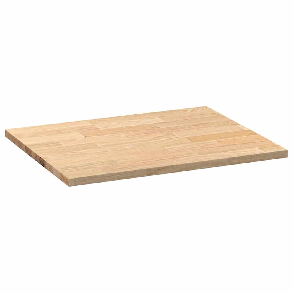 vidaXL Piano di Lavoro Cucina 80x63,5x2,7 cm Legno Massello Rovere, Piano di Lavoro, Piano Cucina, Piano di Lavoro del Bagno, Piano di Lavoro