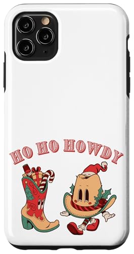 Sombrero Retro de Vaquero estético Occidental de Navidad Carcasa para iPhone 11 Pro MAX