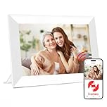 Frameo WiFi Digital Picture Frame 32GB Memory 10.1 Inch, 1280x800 HD IPS Touch Screen Photo Frame Electronic, Easy Setup, Share Photos or Videos Anywhere via Free Frameo APP