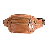Fanny Pack Outdoor travel leather Fanny pack,Cowhide Leather Large Size 7 Pockets waist bag.Suitable...