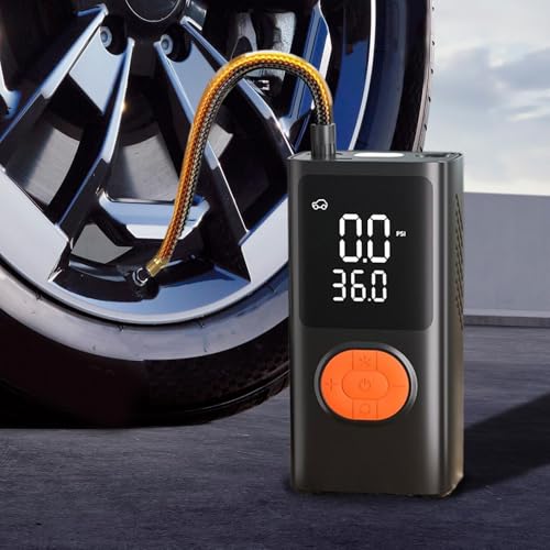 Pompe à air pour pneus de voiture compacte avec écran numérique haute précision - 3